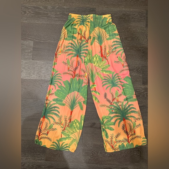 NWOT Rachel Zoe Wide Leg Silk Print Pants | Size small - Picture 4 of 10